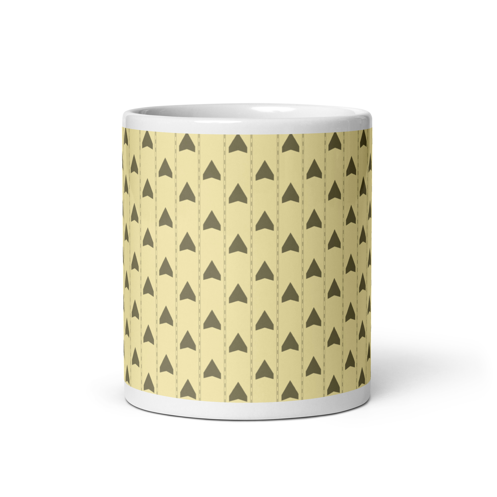 Backrooms Wallpaper White glossy mug - Image 6