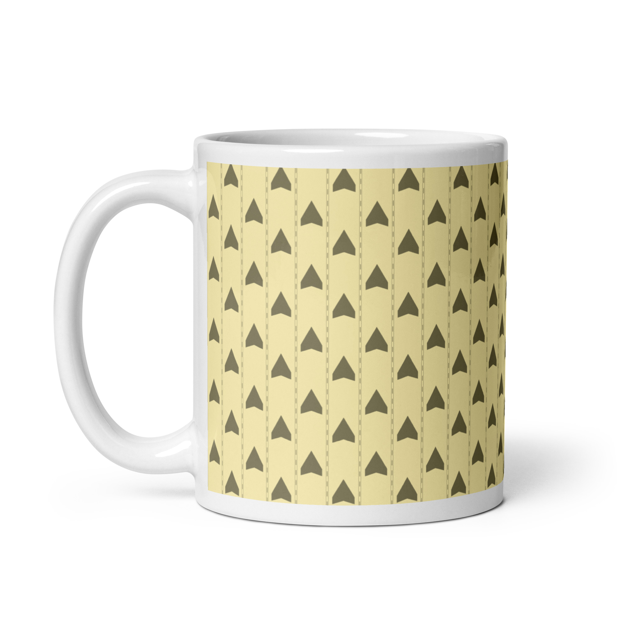 Backrooms Wallpaper White glossy mug - Image 5