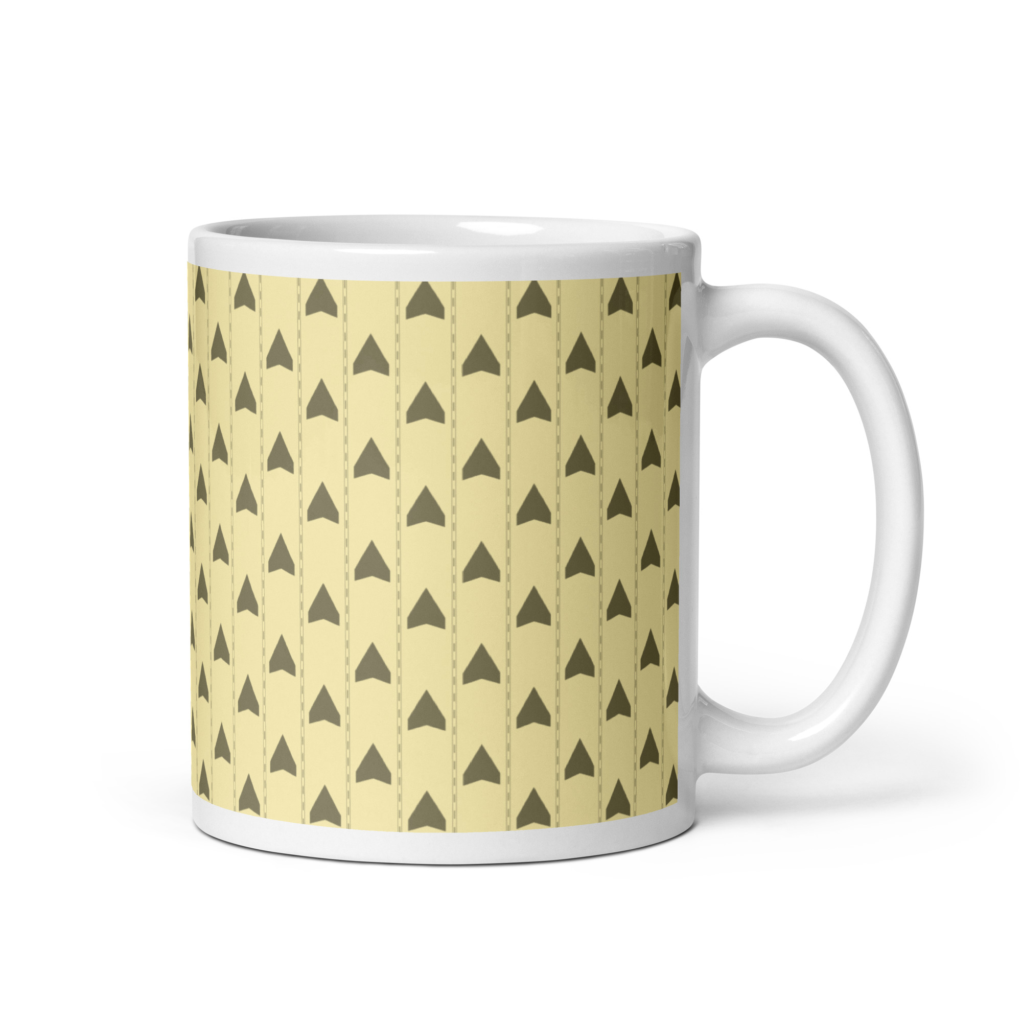 Backrooms Wallpaper White glossy mug - Image 4