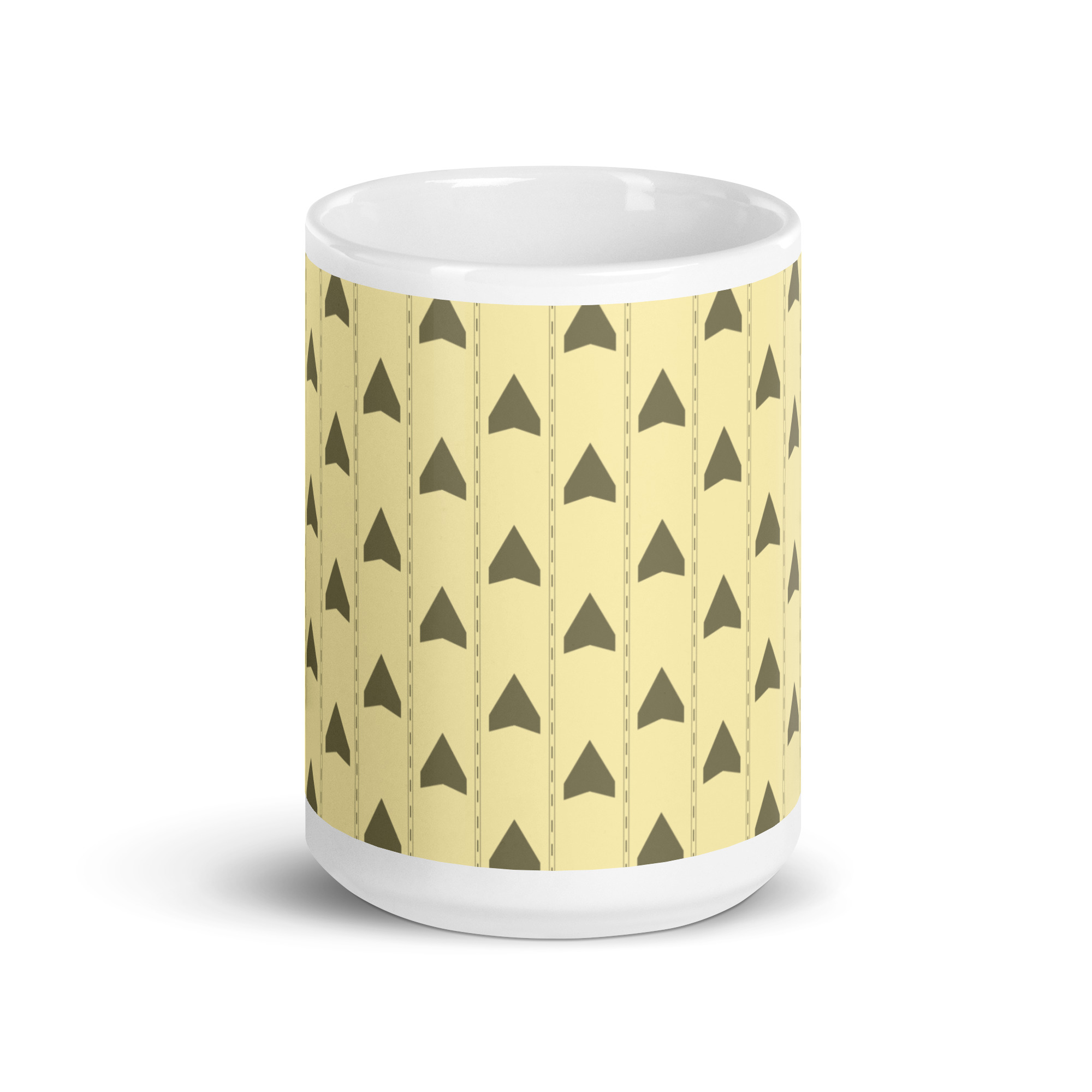 Backrooms Wallpaper White glossy mug - Image 9