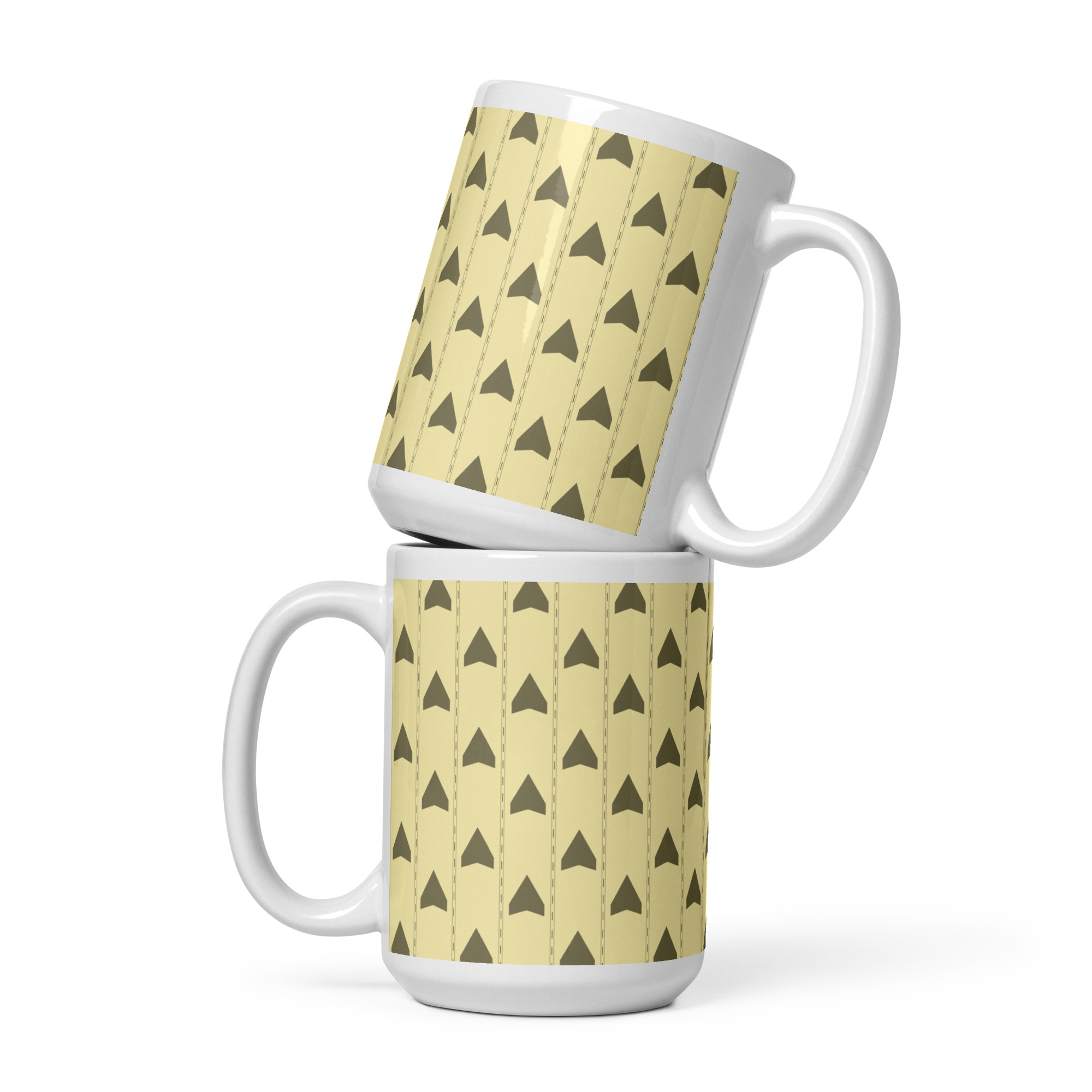 Backrooms Wallpaper White glossy mug - Image 2