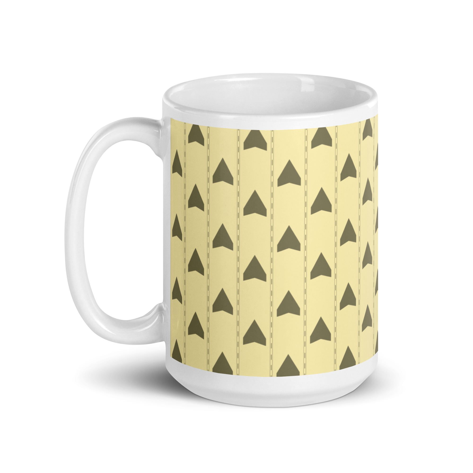 Backrooms Wallpaper White glossy mug - Image 8