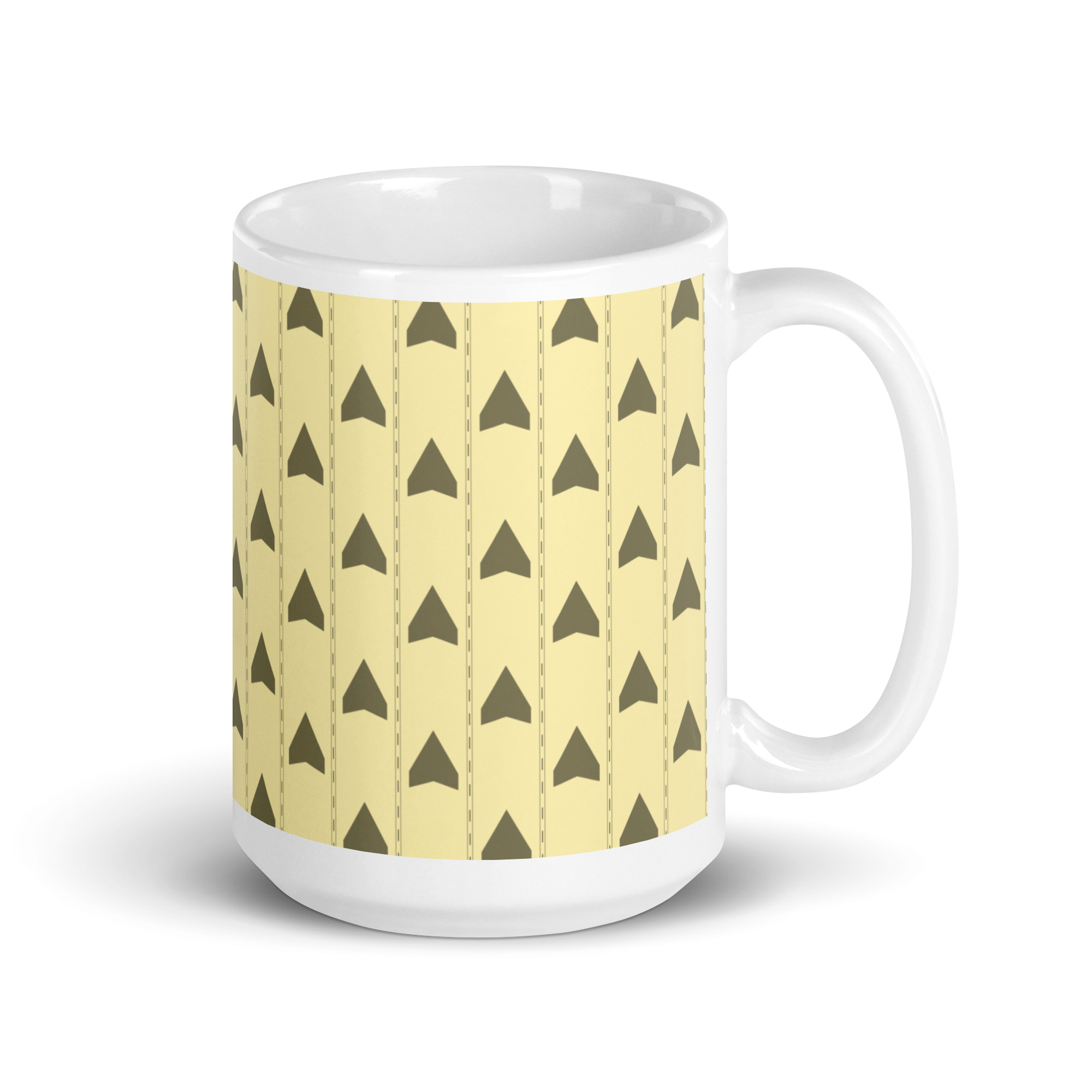 Backrooms Wallpaper White glossy mug - Image 7
