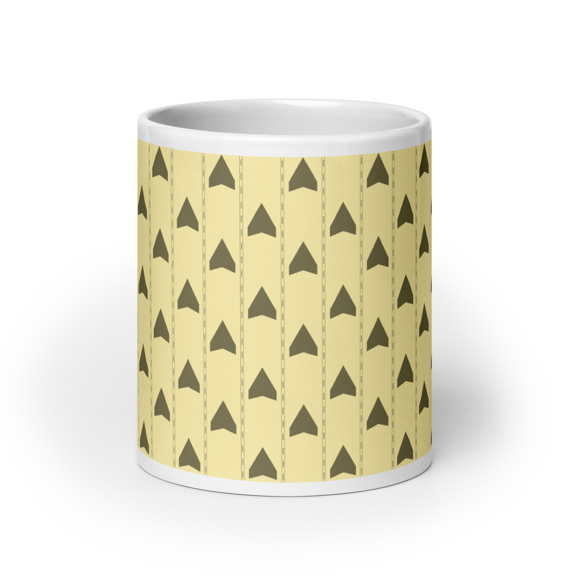Backrooms Wallpaper White glossy mug - Image 12