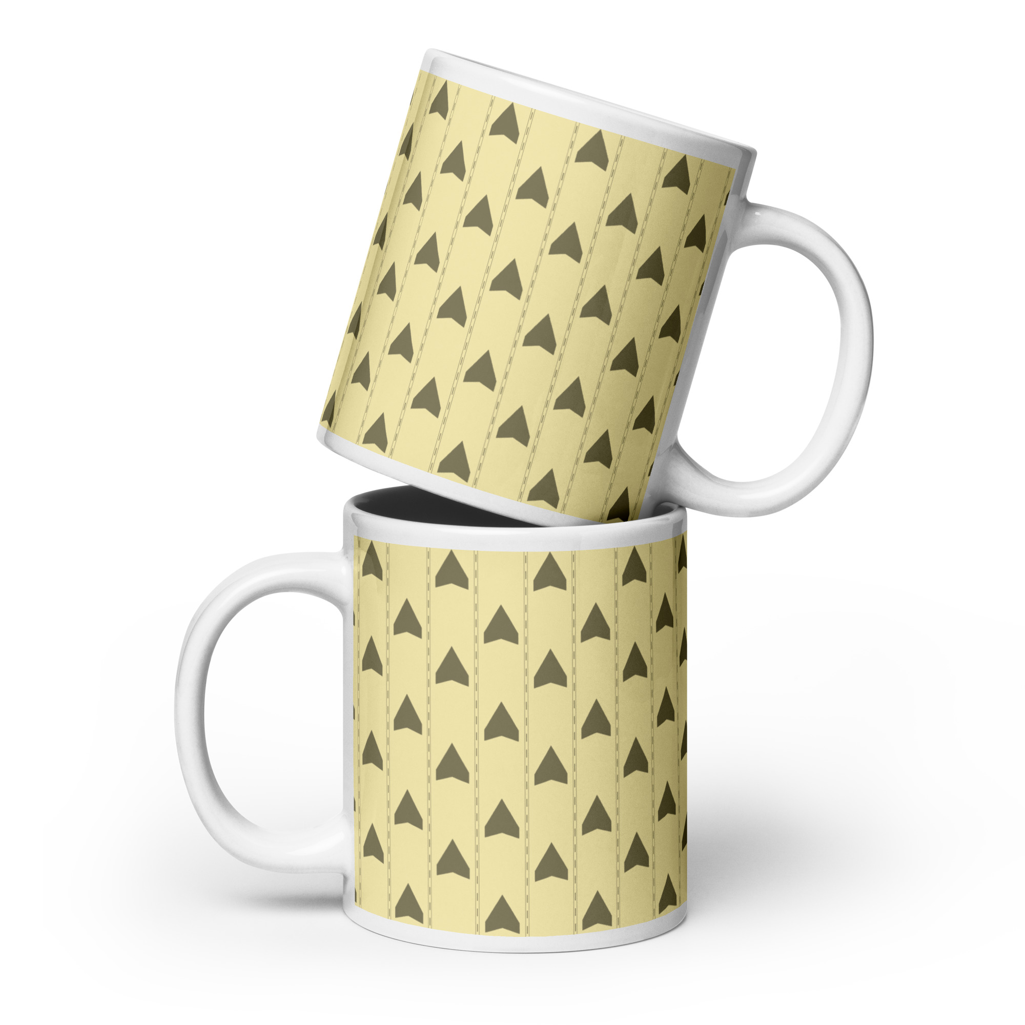 Backrooms Wallpaper White glossy mug - Image 3