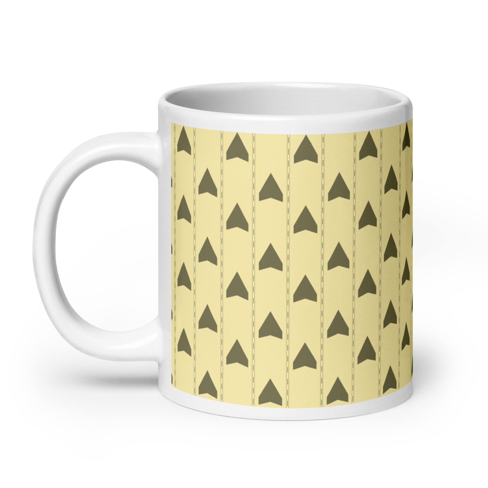 Backrooms Wallpaper White glossy mug - Image 11