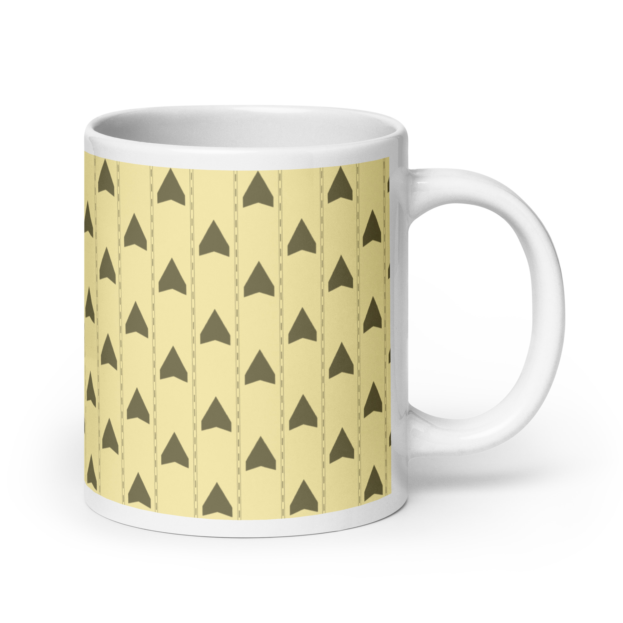 Backrooms Wallpaper White glossy mug - Image 10